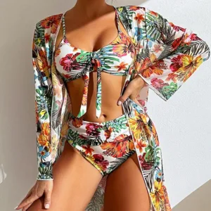 HSWB-W73 Floral Printed Cover Up