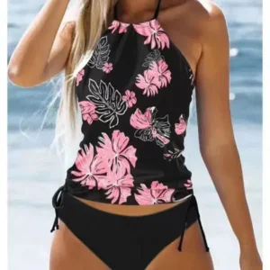 HSWB-W84 Digital Print Halter Neck Bikini