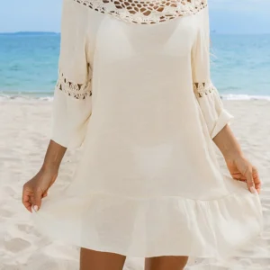 HSDS-D09 Hollow Out Beach Dress